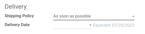 Set Delivery Date in a sales order. Enables delivery lead times feature.
